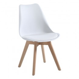 MARTIN Chair PP White (Metal cross) / not assembled cushion