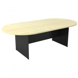 Conference-A Oval Table 240x120 DG/Beech
