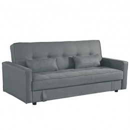 OPEN Sofabed w/Storage Fabric Grey