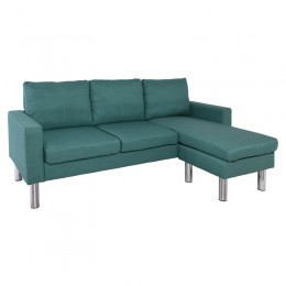 REVERSE Reversible Corner Sofa Fabric Pale Green