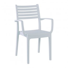 OLIMPIA Stackable Armchair PP-UV White