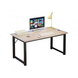 PC Metal Desk 100x60x73cm Black/Maple