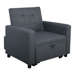 IMOLA Armchair-Bed Dark Grey Fabric