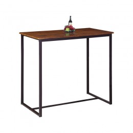 HENRY BAR Table 100x60cm Metal D.Brown/Walnut