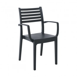 OLIMPIA Stackable Armchair PP-UV Anthracite