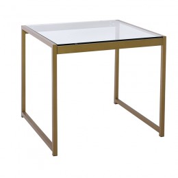 TOLEDO Coffee Table 60x60 Metal Gold Paint/Glass