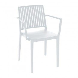 CARMEN Stackable Armchair PP-UV White