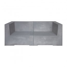 CONCRETE 2-Seat Sofa Cement Grey