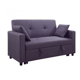 IMOLA Sofa-Bed 2-Seater / Fabric Brown-Purple