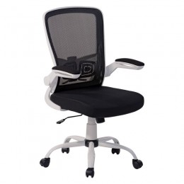 BF2930 Office Armchair White / Mesh-Fabric Black
