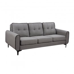 PUERTO Sofa 3-Seater Grey Fabric