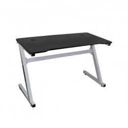 GAMING Desk 120x60x75cm Τype Carbon/White Steel