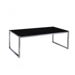 ACTION Coffee Table 120x60cm Inox/Black Glass