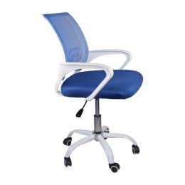 BF2101-SC (without relax) Office Chair White/Mesh Blue