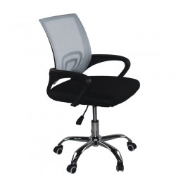 BF2101-F (without relax) Office Chair 57x53x86/96cm Chrome/Grey-Black Mesh