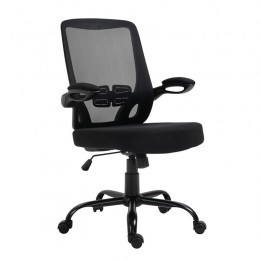BF2930W Office Armchair 60x62x99/109cm Black Mesh/Fabric