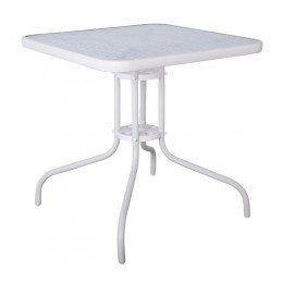 BALENO Table 70x70cm Metal White