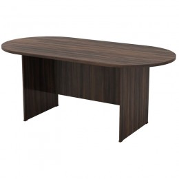Conference-A Oval Table 180x90 Dark Walnut