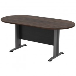 CONFERENCE Oval Table 180x90 Dark Walnut