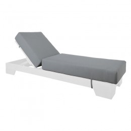 VERANO Cushion (B) Grey Fabric Water Repellent 208x69x20cm/Velcro