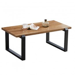 KONA Coffee Table 110x60x42cm Metal Black/Natural