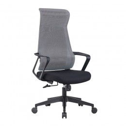 BF2990 Manager Armchair Grey Mesh/Black Fabric