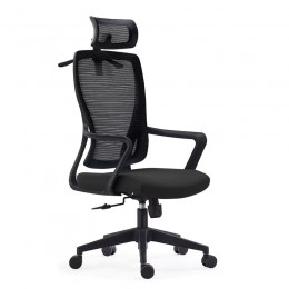 BF3850 Manager Armchair Black Mesh-Fabric