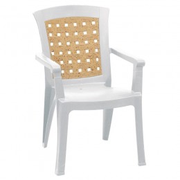 NATALIA Stackable Armchair PP White