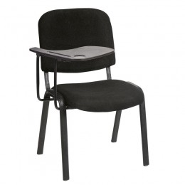SIGMA Chair-Desk Black Metal Frame/Black Fabric