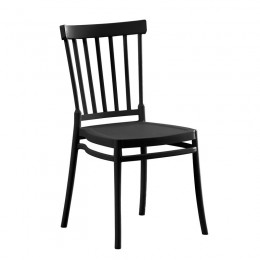 WINDSOR Stackable Chair PP-UV Black