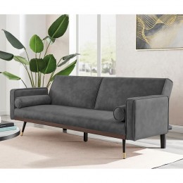 CLICK Sofa-Bed Fabric Suede Grey