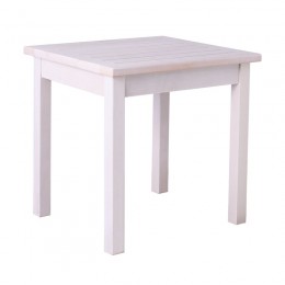 LUGANO Table 45x40 Impregnation White, Beech