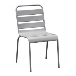 BRIO Stacking Chair-Pro Metal Cool Grey 4C