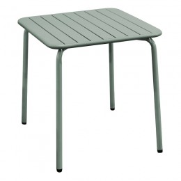 BRIO Slat Table-Pro 70x70cm Metal Sandy Green 5635C