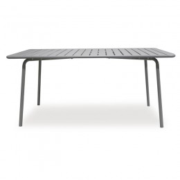 BRIO Slat Table-Pro 160x90cm Metal Cool Grey 4C
