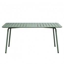 BRIO Slat Table-Pro 160x90cm Metal Sandy Green 5635C
