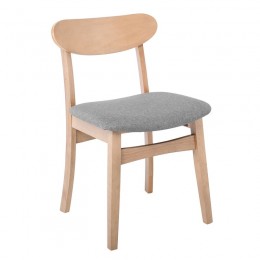 DOM Chair Oak (Fabric Grey)