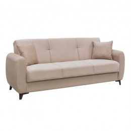 DARIO Sofa-Bed 3-Seater / Fabric Cappuccino
