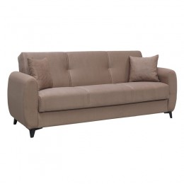 DARIO Sofa-Bed 3-Seater / Fabric Brown