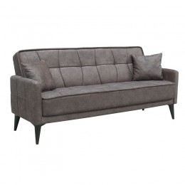 PERTH Sofa-Bed 3-Seater / Fabric Brown