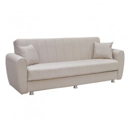 SYDNEY Sofa-Bed 3-Seater / Fabric Beige