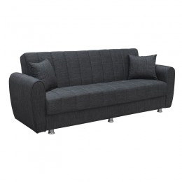 SYDNEY Sofa-Bed 3-Seater / Fabric Dark Grey