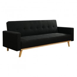 CARLOS Sofa Bed Black Fabric
