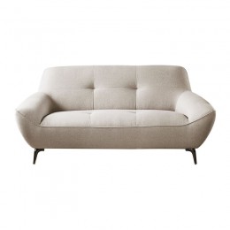 PEDRO 2-Seater Sofa Fabric Mixed Beige