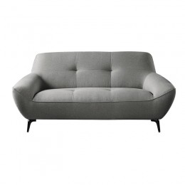 PEDRO 2-Seater Sofa Fabric Grey