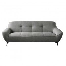 PEDRO 3-Seater Sofa Fabric Grey