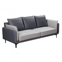 BRIGHTON Sofa 3-Seater Grey Fabric
