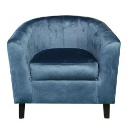 BOGA Armchair Fabric Velure Blue