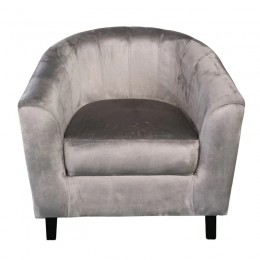 BOGA Armchair Fabric Velure Grey