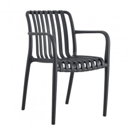 MODA Stackable Armchair PP-UV Anthracite